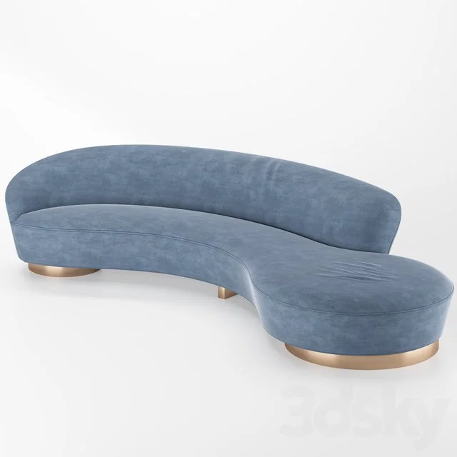 Serpentine Sofa with Arm